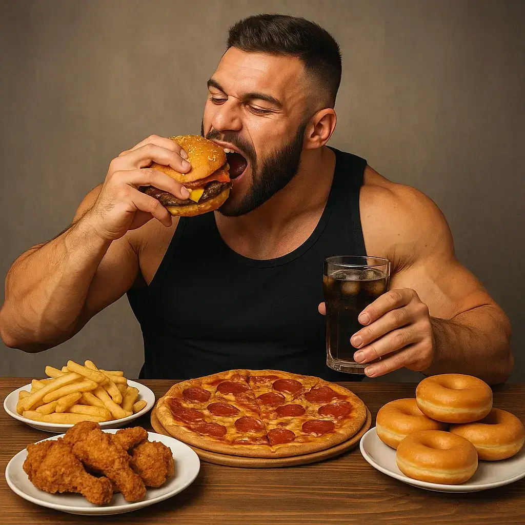 Homme préparant un plat riche en calories pour illustrer le sujet "Combien de cheat meals par semaine"