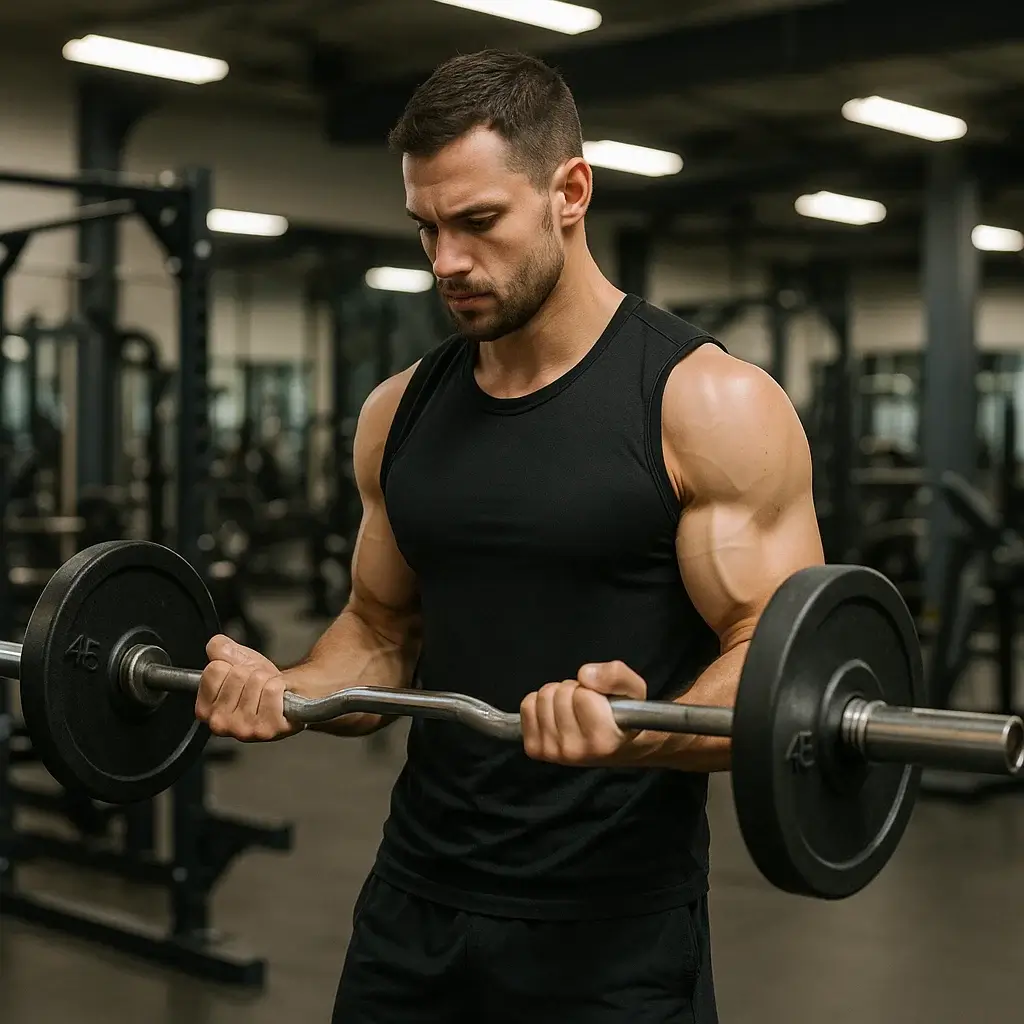 Les 5 Meilleurs Exercices des Biceps avec la Barre pour des Bras Massifs 2 bicep