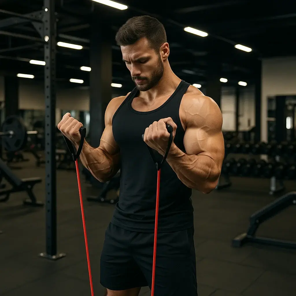 Biceps avec Élastiques : Le Guide ULTIME (+15 Exercices & Programmes) pour des Bras Musclés 3 bi